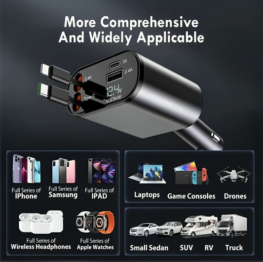 CarTechPro™4 in 1 - 100watt Car Charger Phone🔥