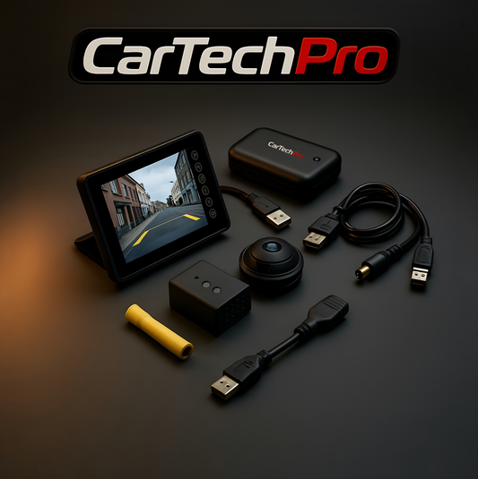 CarTechPro™ -Universal Car Rearview Camera – 170° Wide-Angle📷, HD Night Vision, Waterproof, 12-24V🔥✅